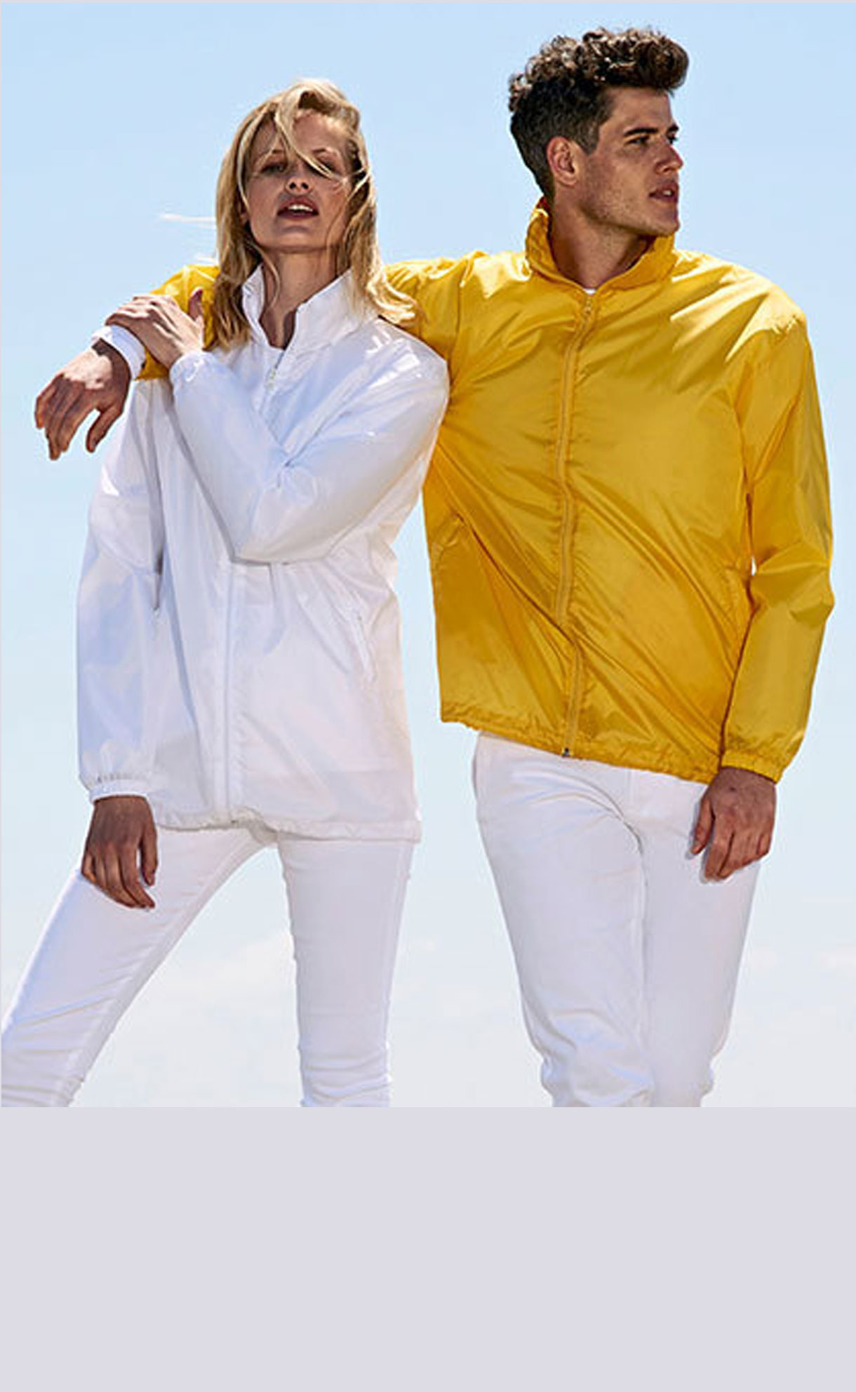 Windbreaker für Firmenevents mit Firmenlogo